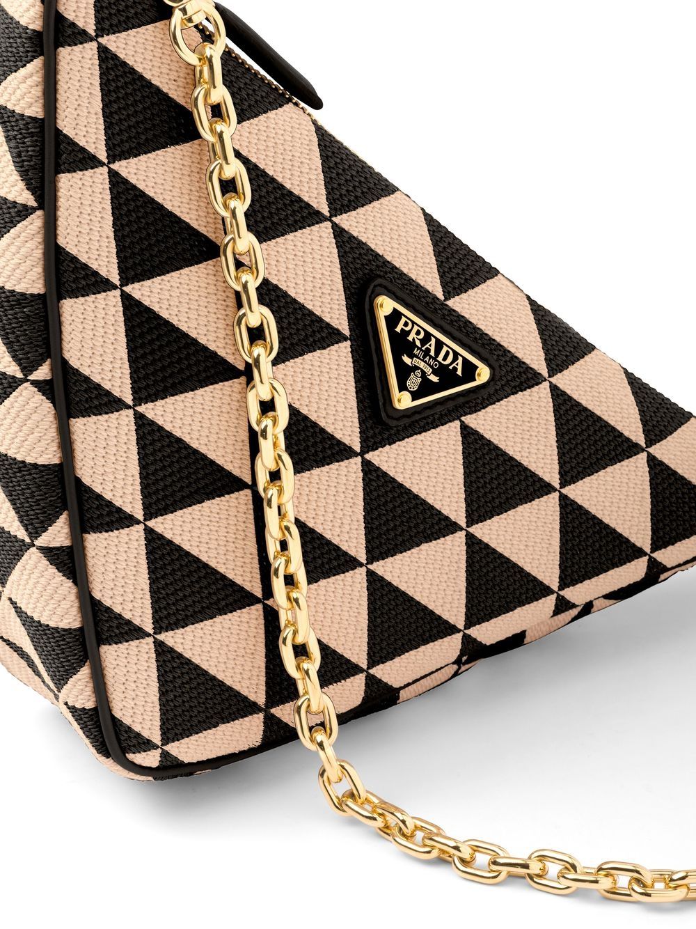 Pra*a embroidered jacquard mini bag