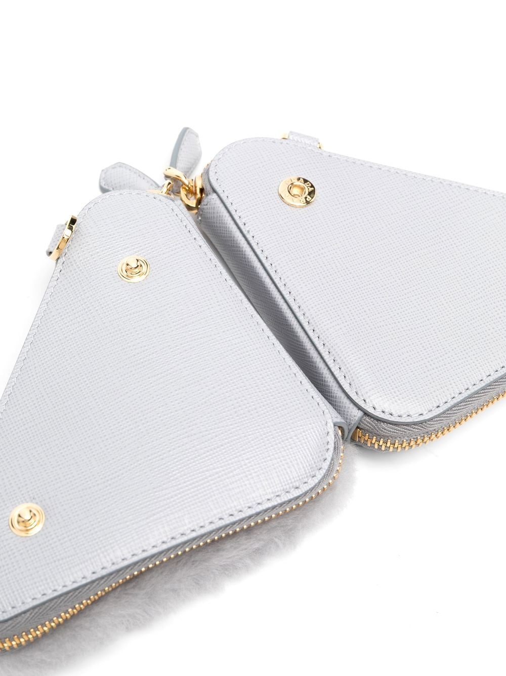 Pra*a mini shearling crossbody bag