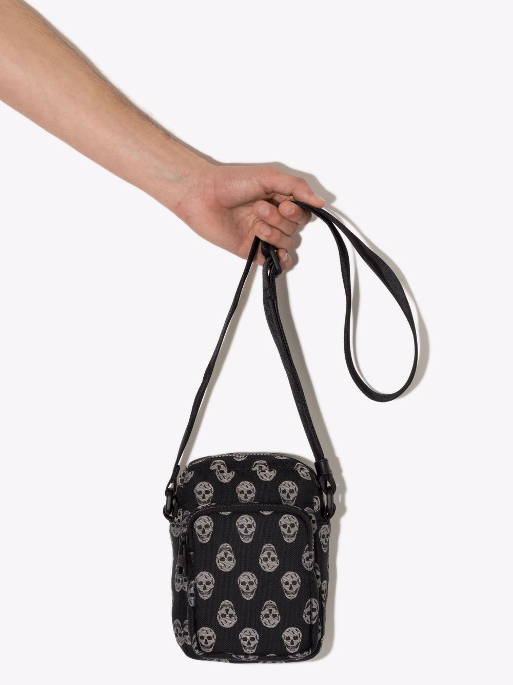 Alexander McQueen skull-print messenger bag