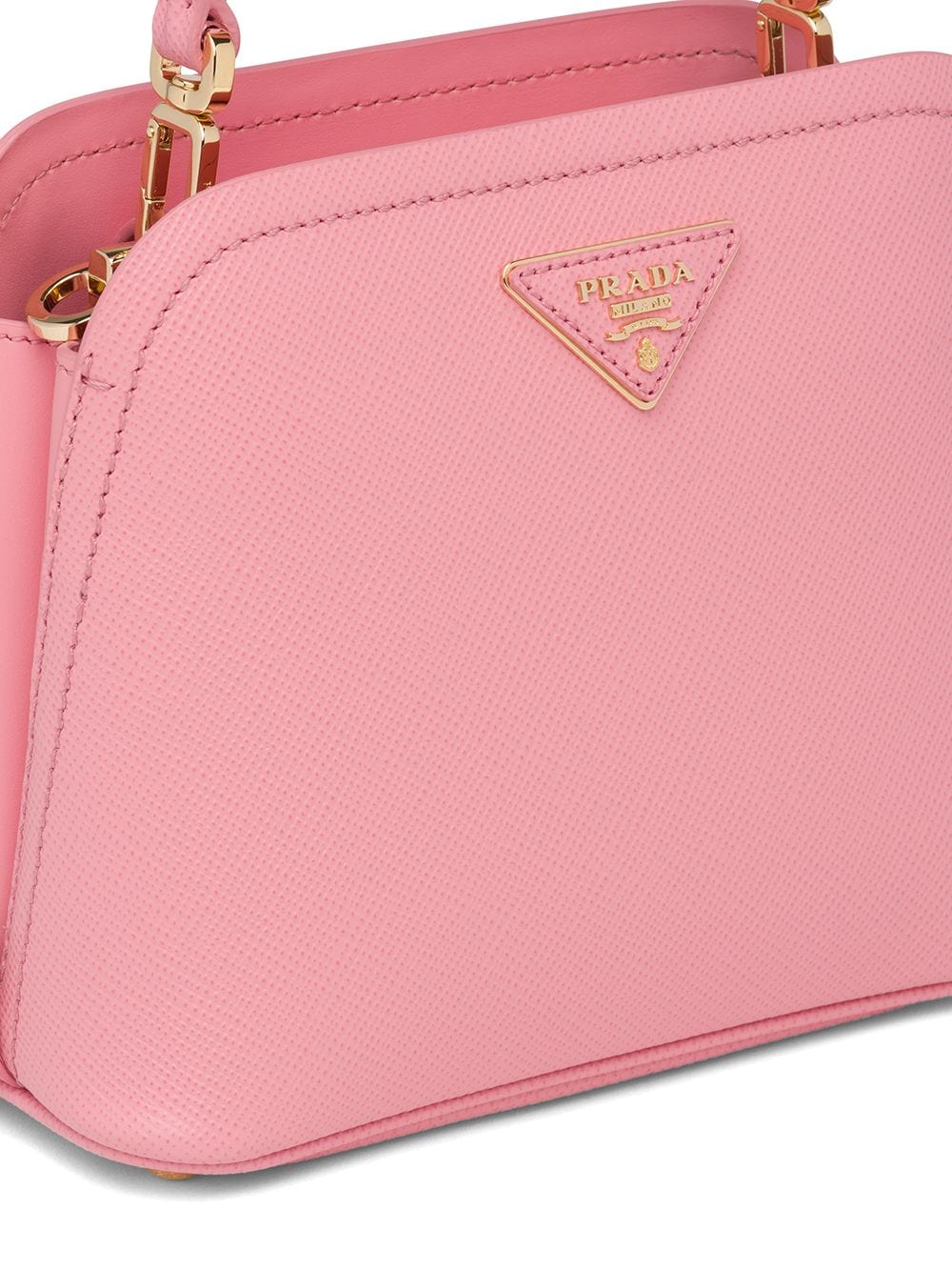 Pra*a Pra*a matinée micro saffiano leather bag