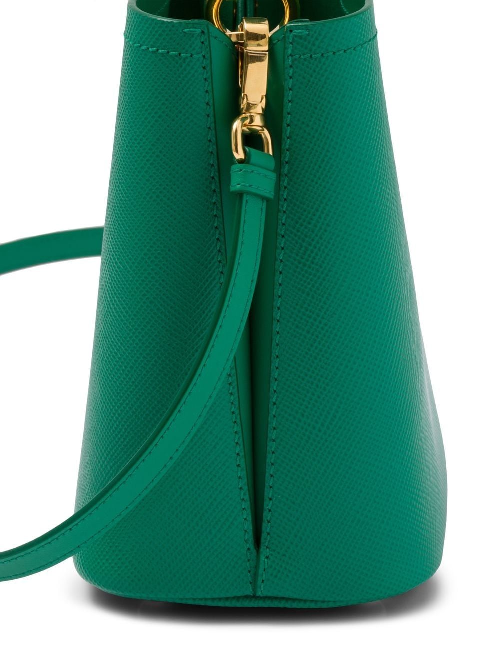 Pra*a small leather panier bag