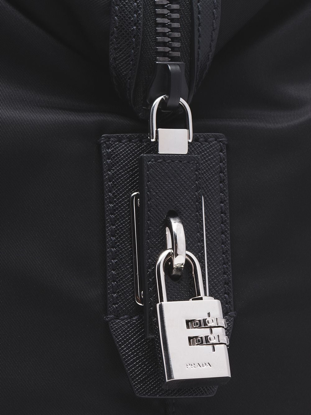 Pra*a re-nylon triangle logo holdall bag