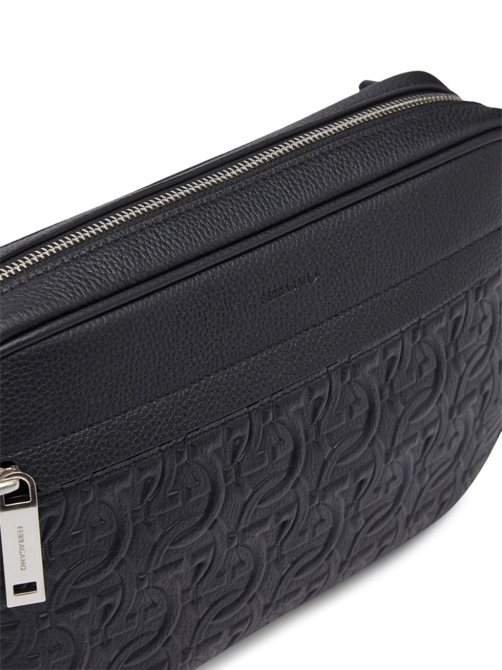 Ferragamo Gancini-embossed leather bag