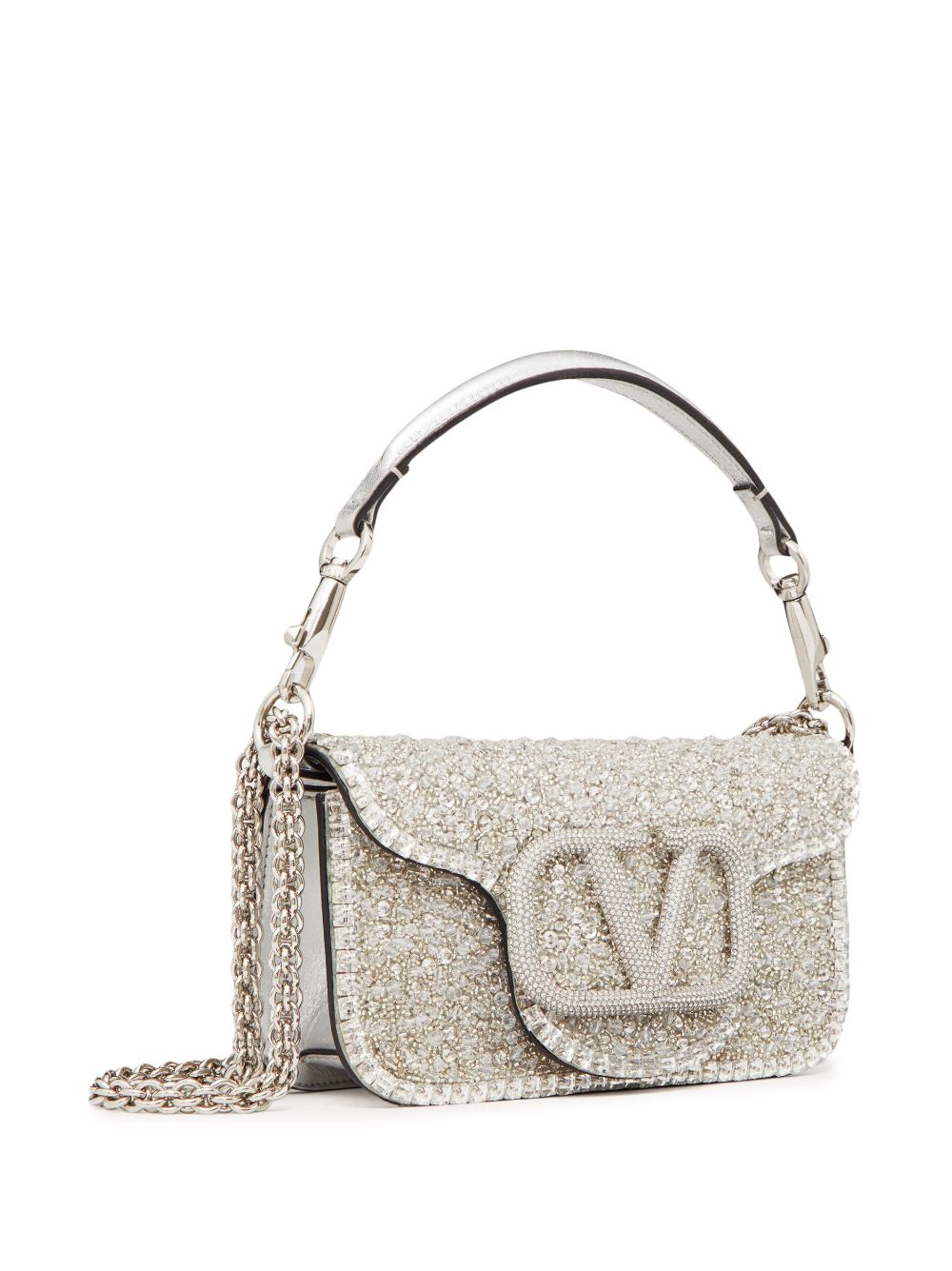 Valentino Garavani small Locò embroidered shoulder bag