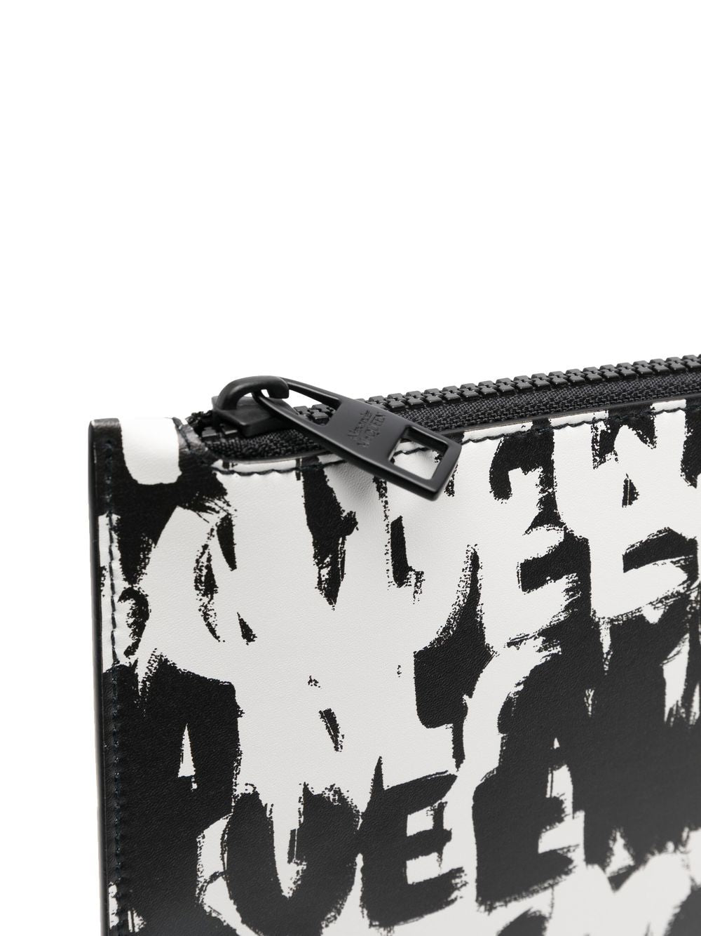 Alexander McQueen Graffiti all-over print clutch