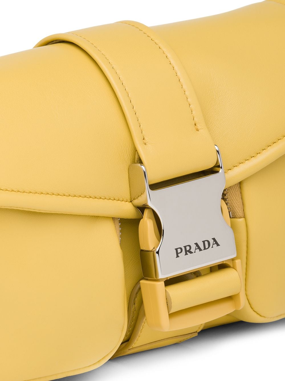 Pra*a buckle-detail leather bag