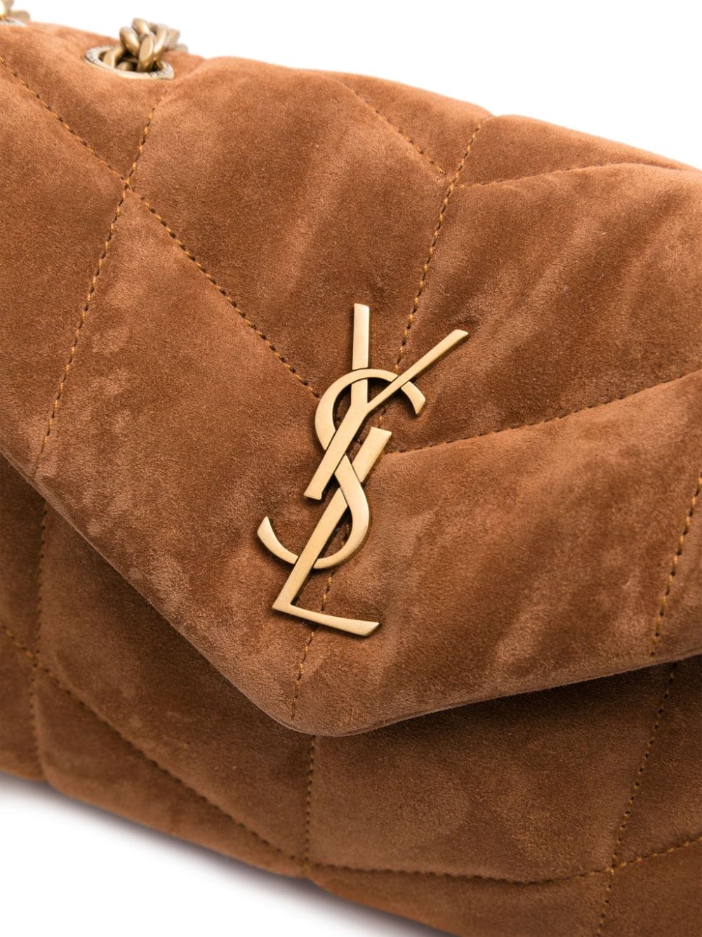 Saint Laurent Puffer Toy suede shoulder bag