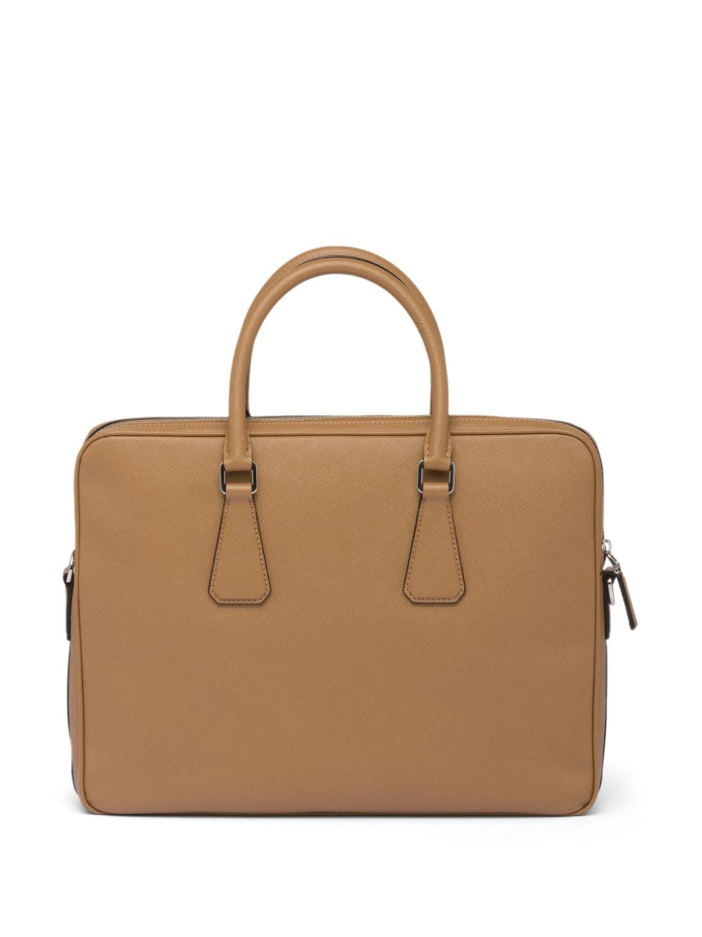 Pra*a saffiano leather briefcase