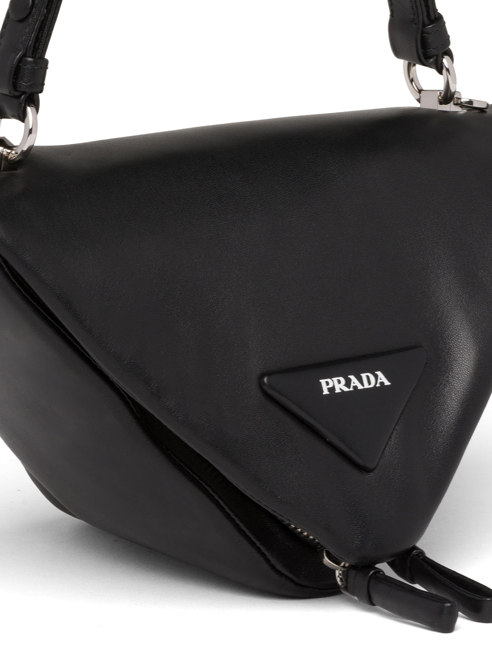 Pra*a padded nappa leather top-handle bag