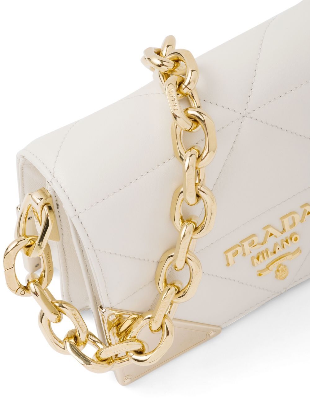 Pra*a quilted nappa leather shoulder bag