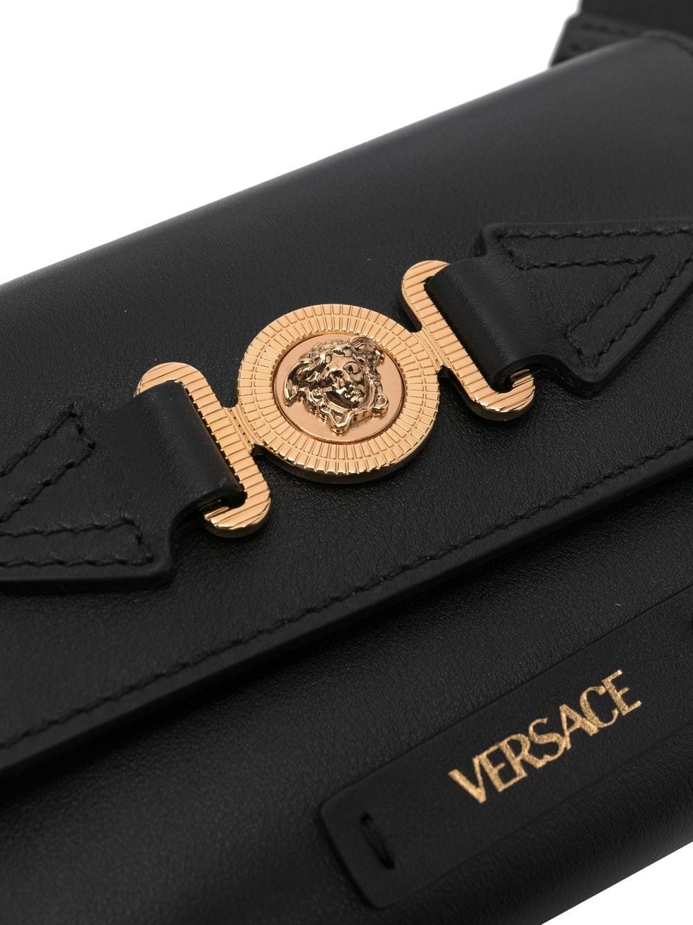 Versace Medusa head leather bag