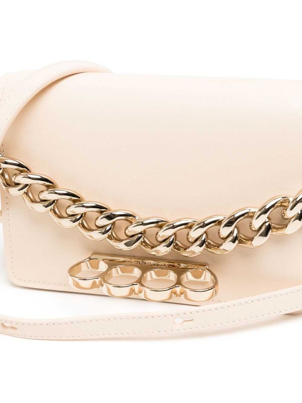 Alexander McQueen Four Ring Chain mini shoulder bag