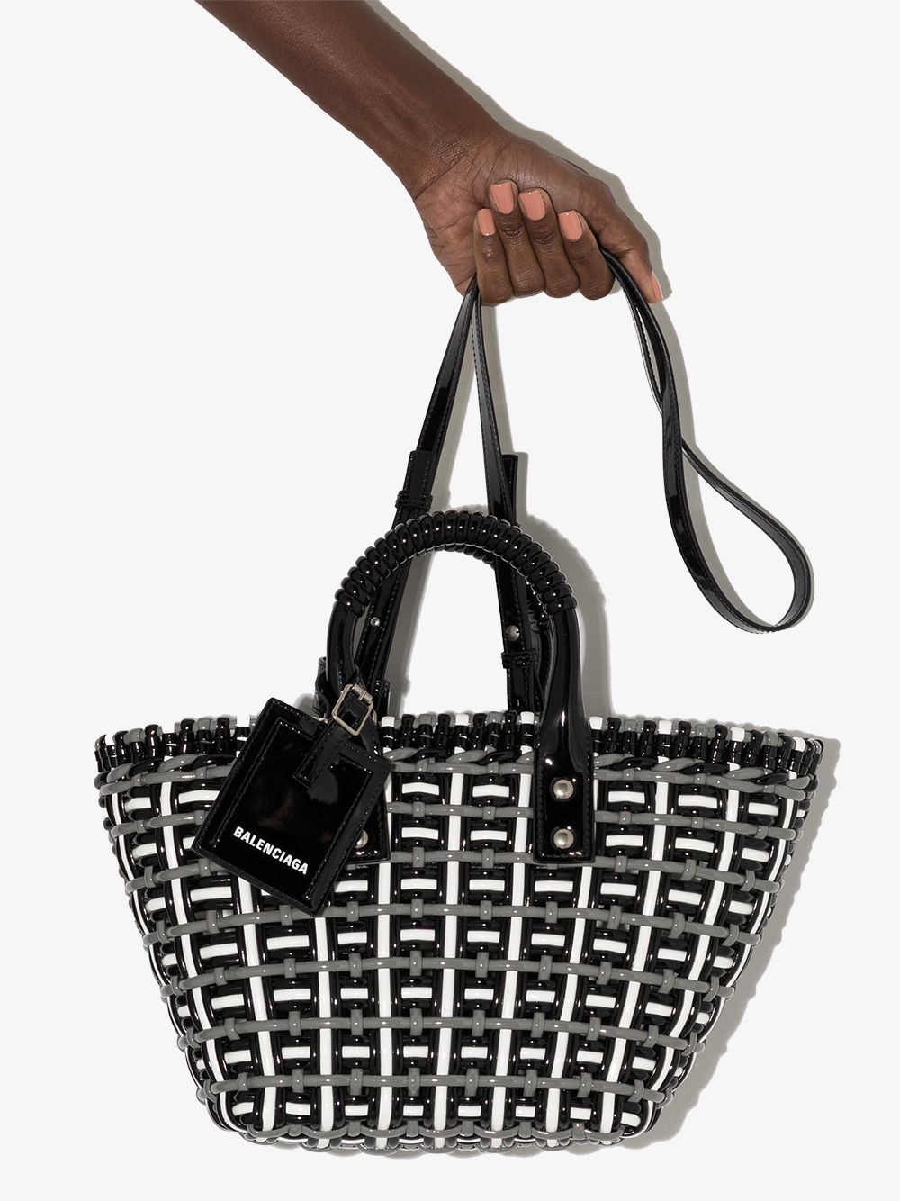 Ba*len*cia*ga xs bistro basket tote bag