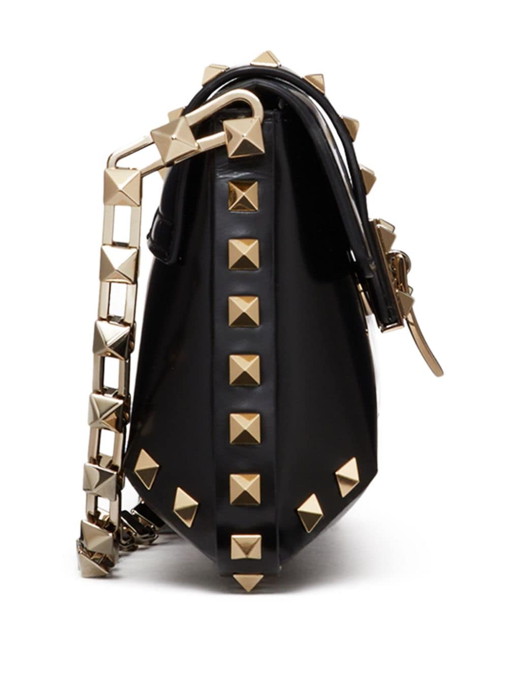 Valentino Garavani Rockstud brushed-leather shoulder bag