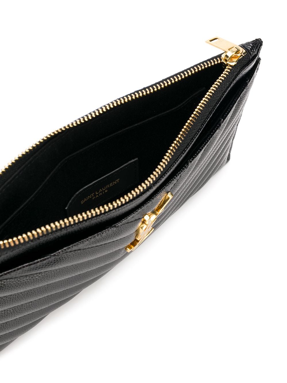 Saint Laurent Monogram matelassé quilted clutch