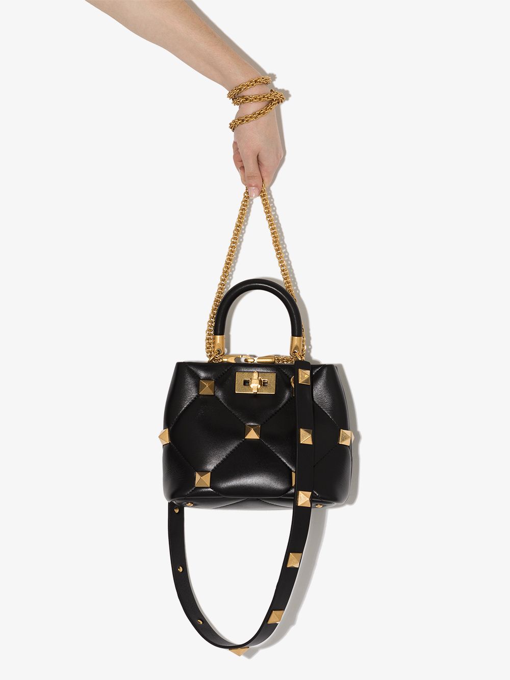 Valentino Garavani small Roman Stud The Handle shoulder bag