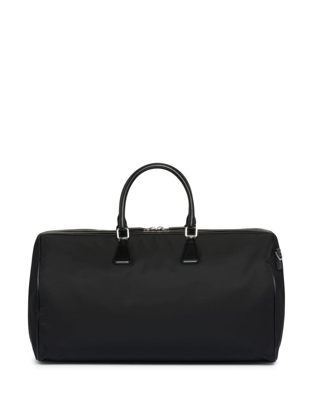 Pra*a logo-plaque panelled duffel bag