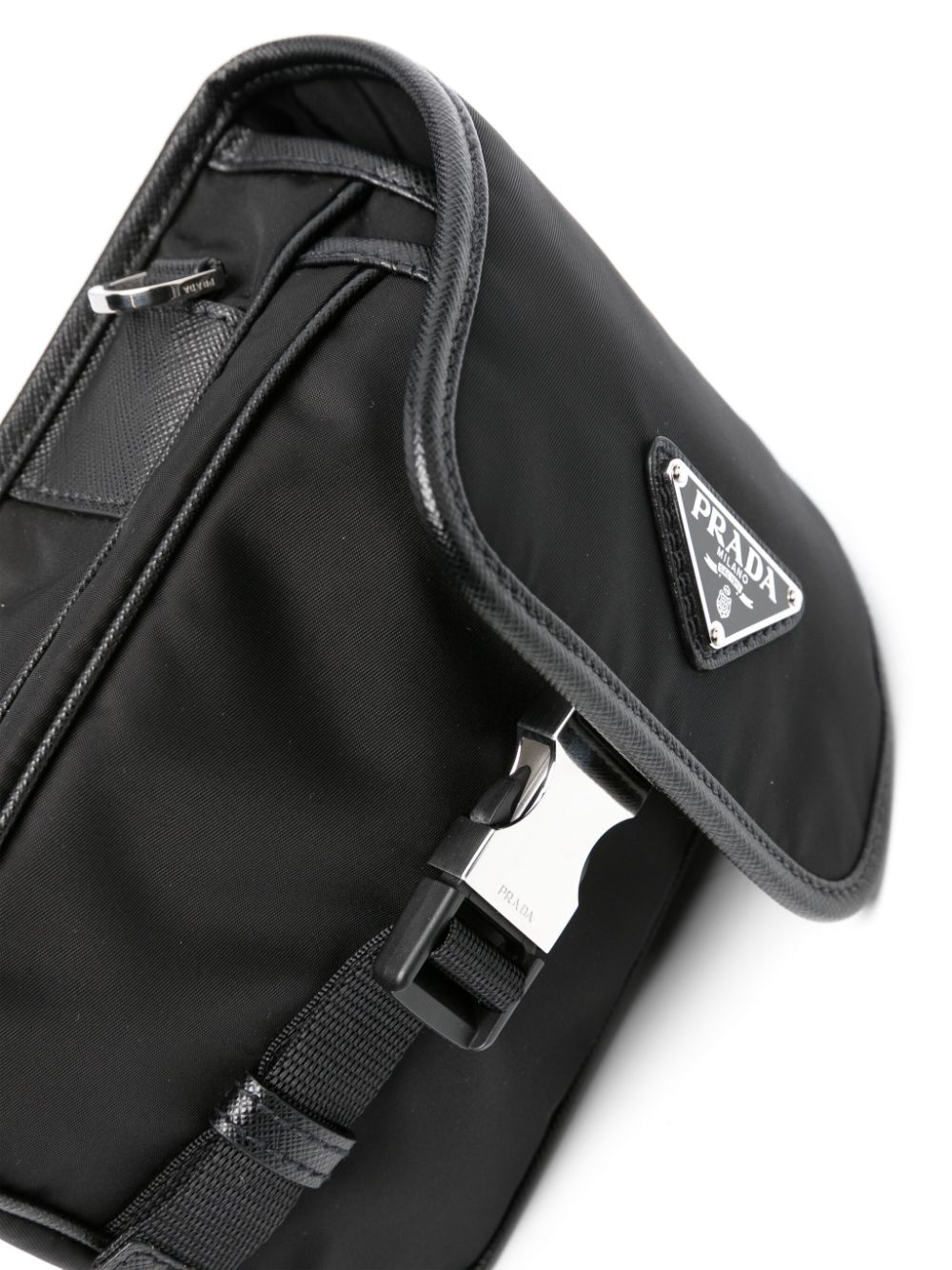 Pra*a re-nylon flap messenger bag