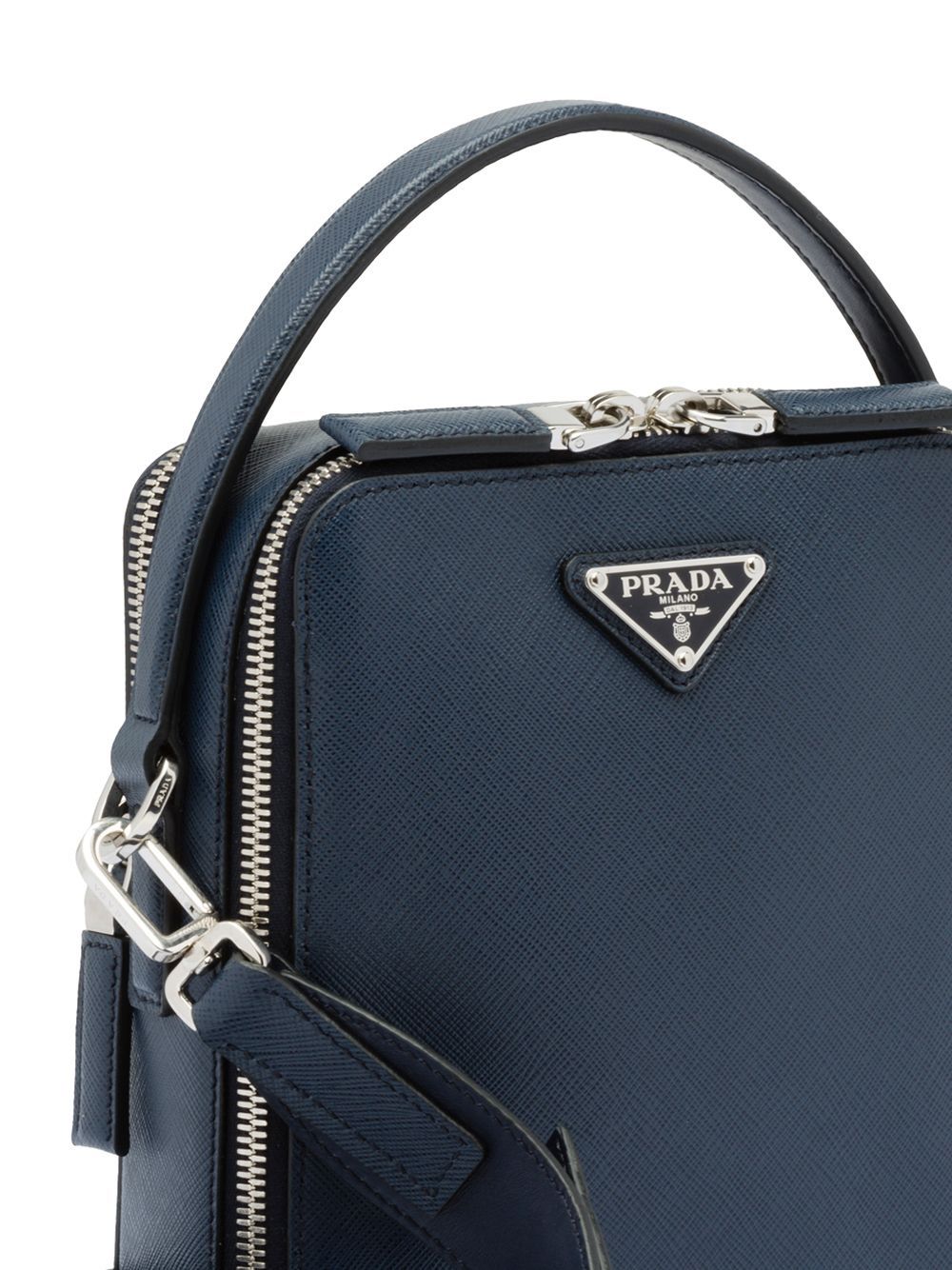 Pra*a saffiano leather shoulder bag