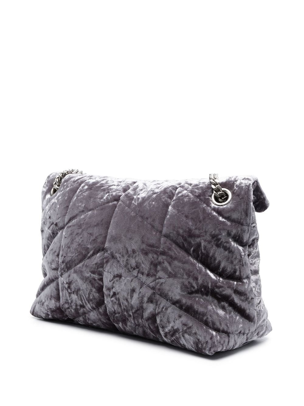 Saint Laurent small Puffer velvet shoulder bag