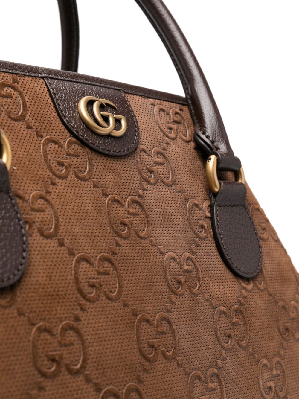 G*u*i gg suede duffle bag