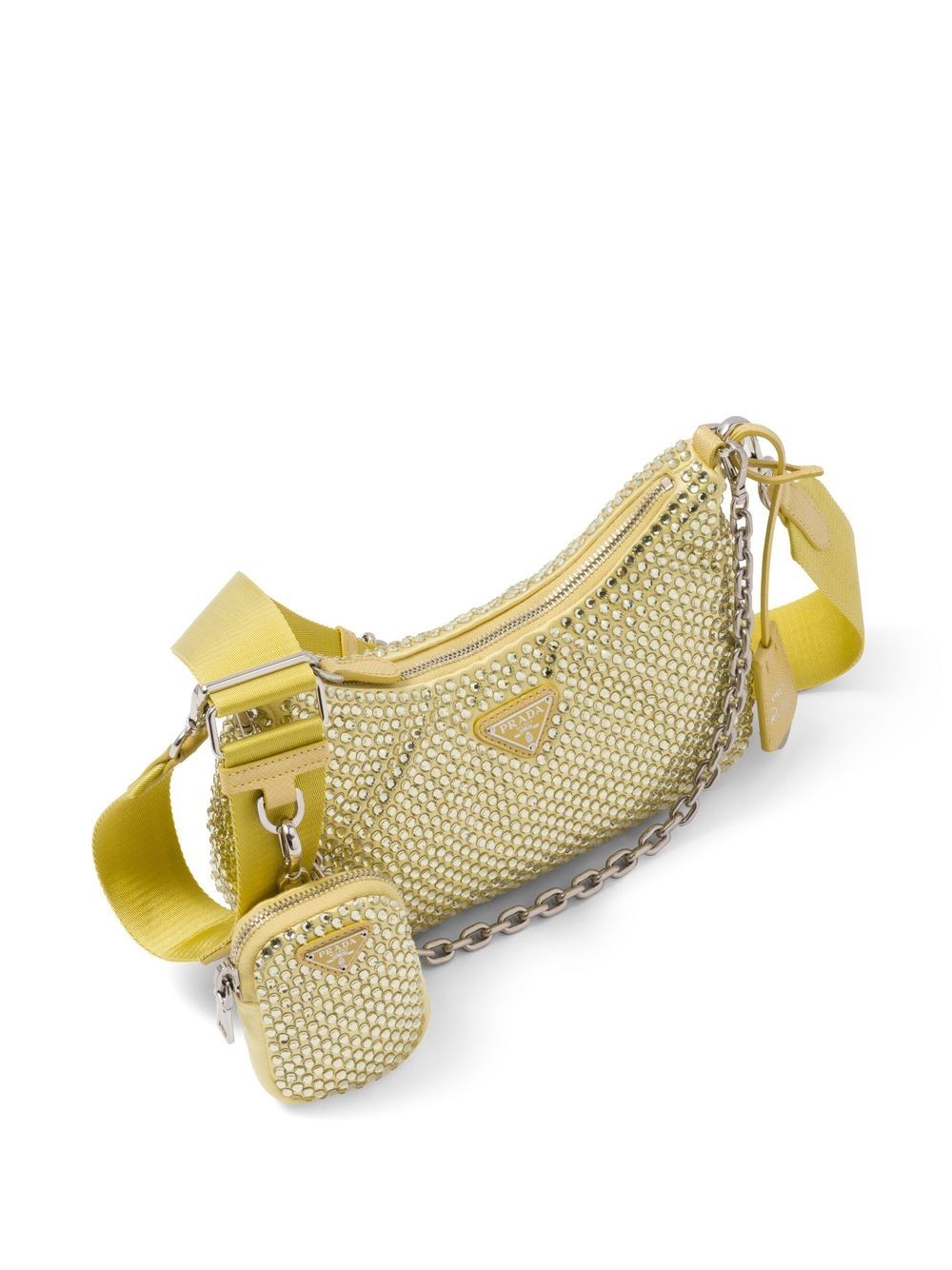 Pra*a re-edition 2005 crystal-embellished shoulder bag