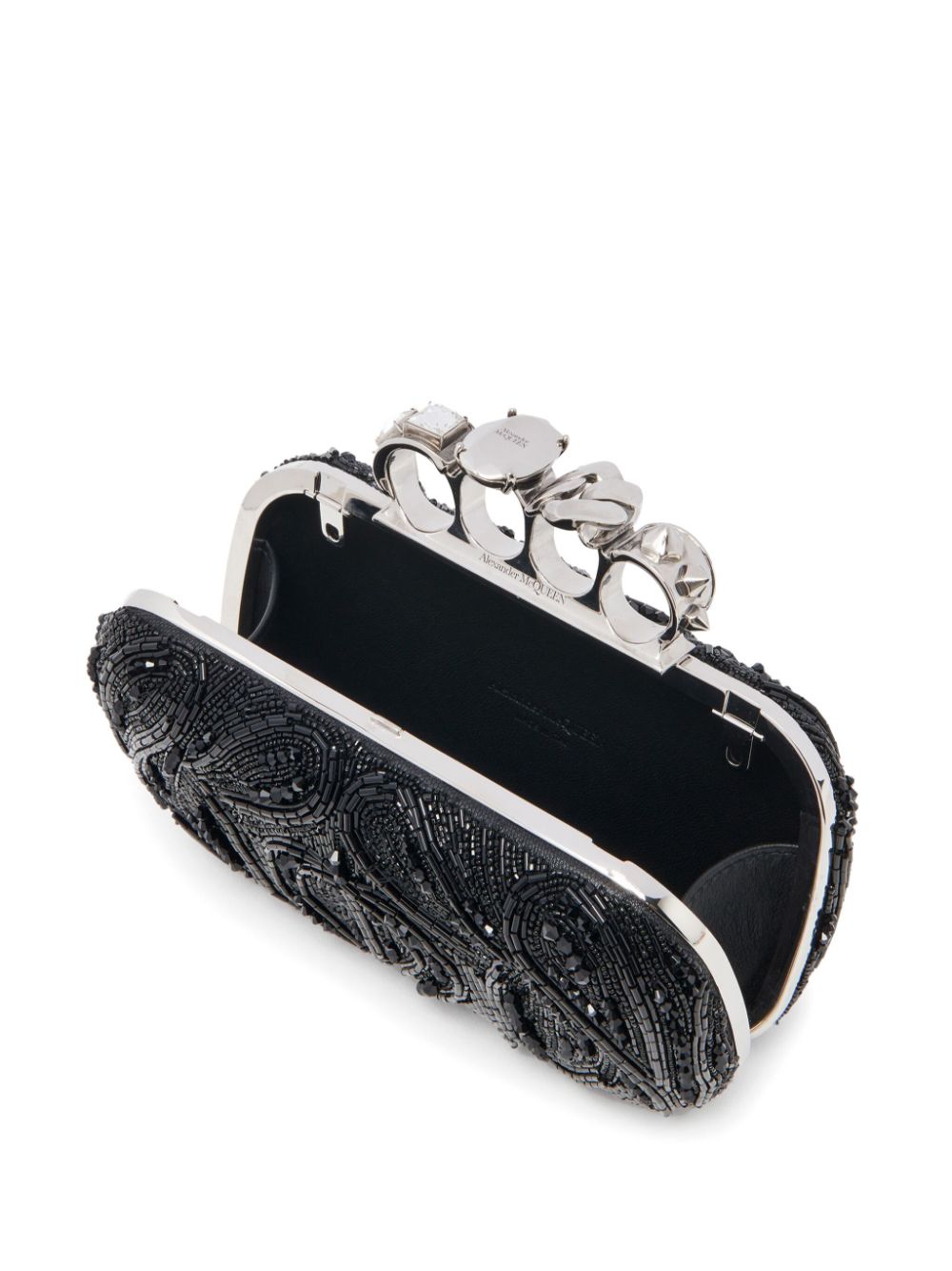 Alexander McQueen Knuckle beaded clutch