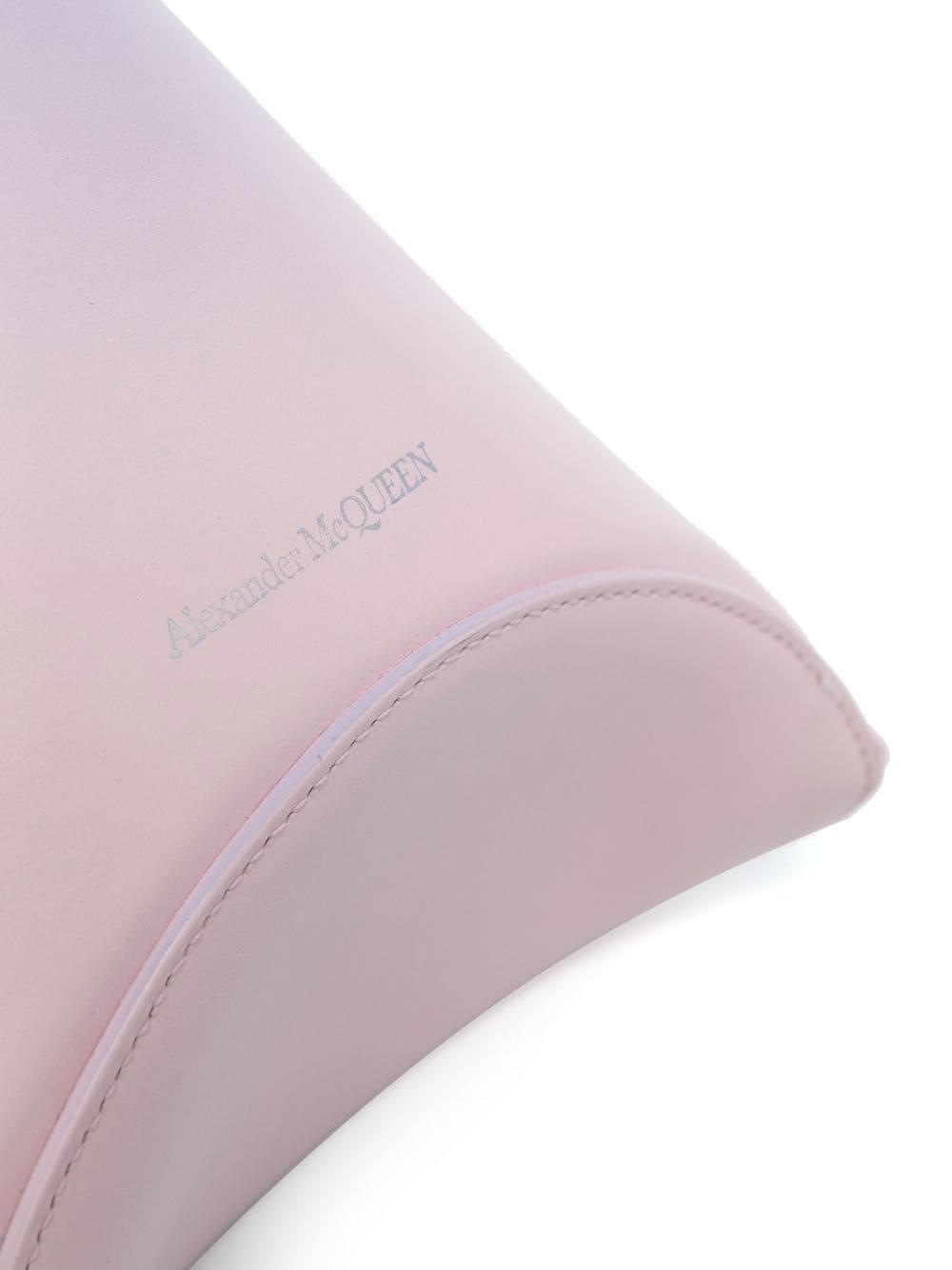 Alexander McQueen gradient-effect triangle clutch bag