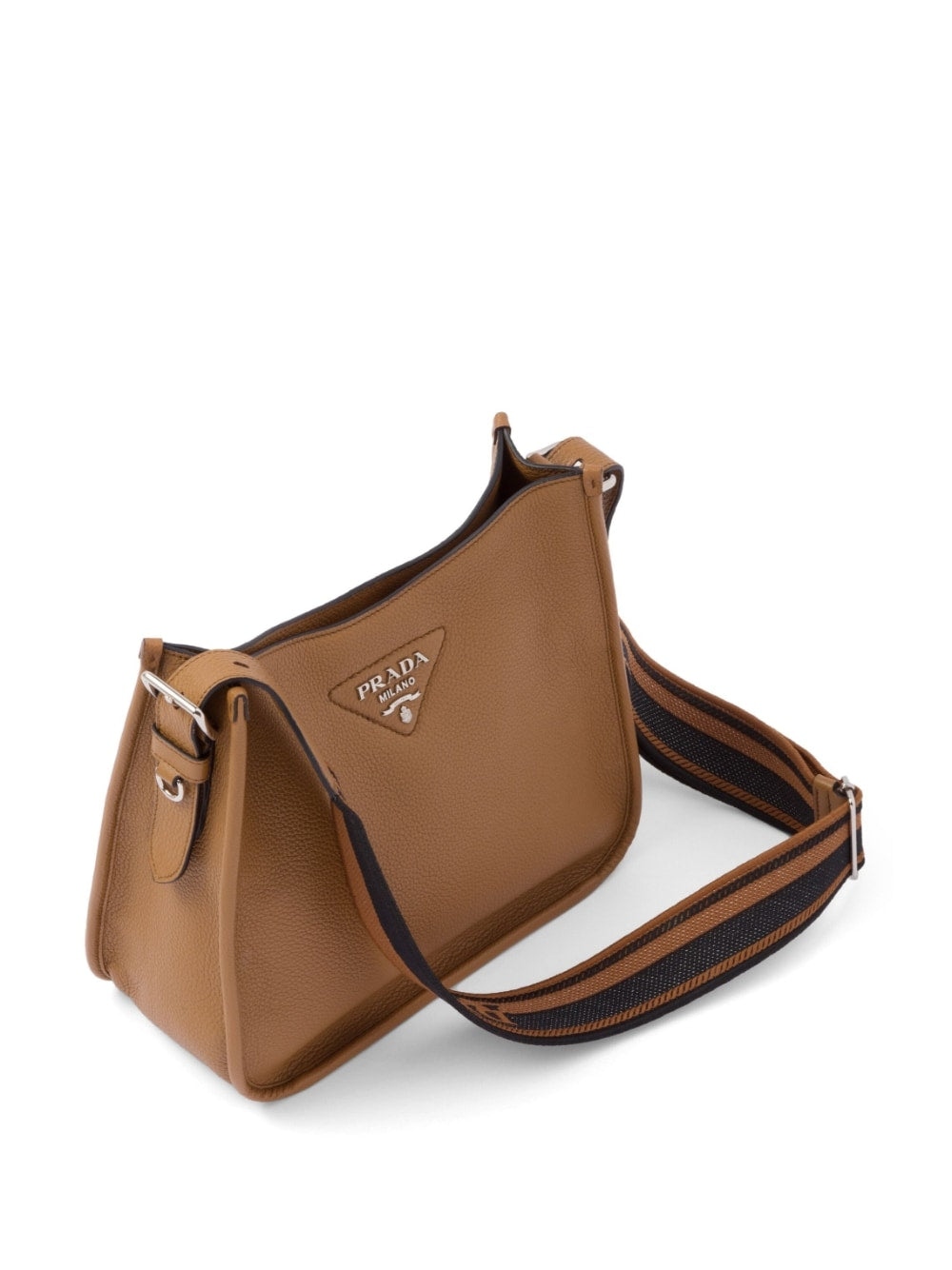 Pra*a triangle-logo hobo shoulder bag