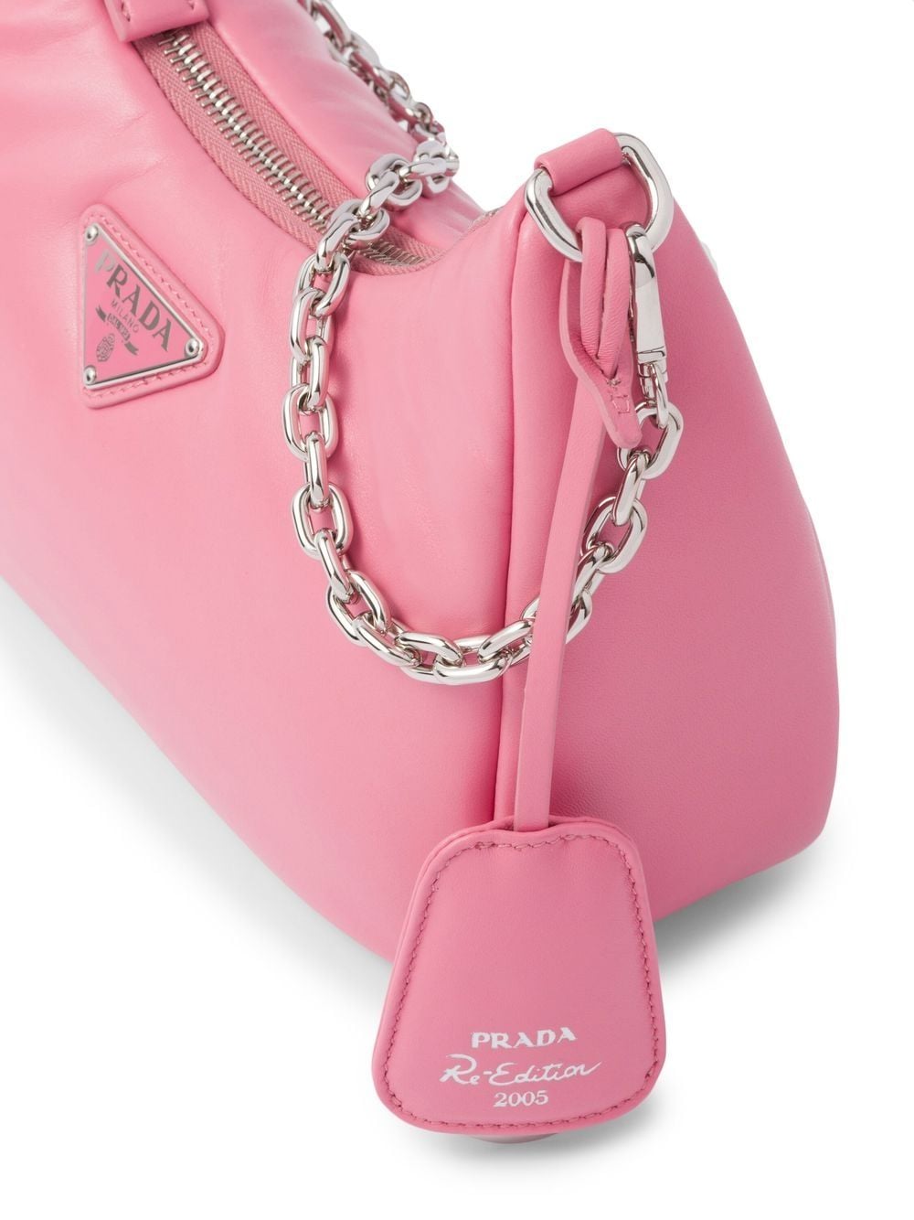 Pra*a re-edition 2005 padded leather shoulder bag