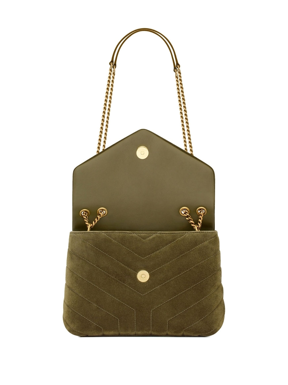 Saint Laurent small Loulou quilted suede shoulder bag