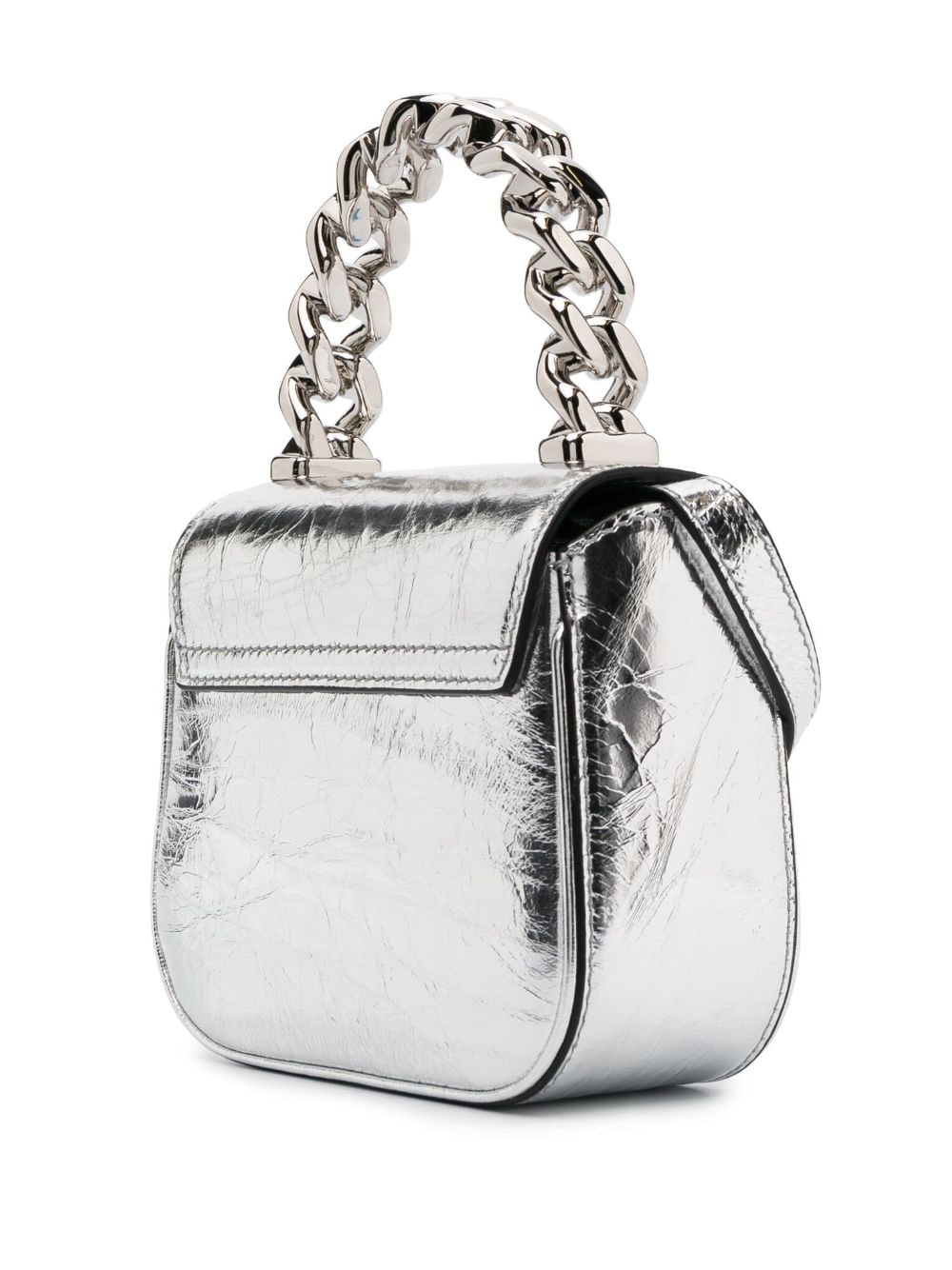 Versace La Medusa metallic leather mini bag