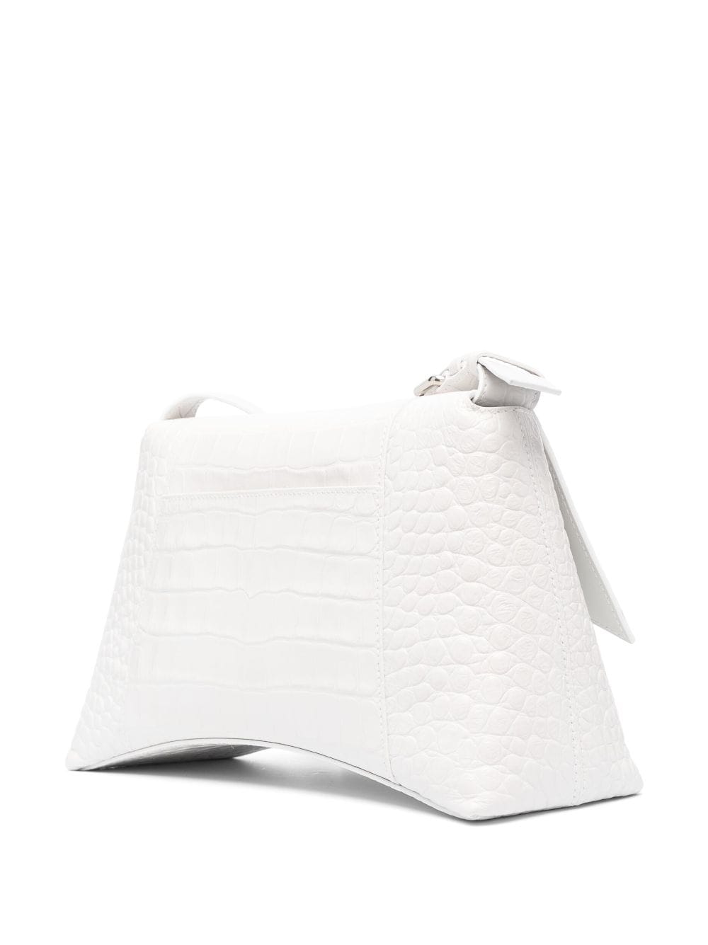 Ba*len*cia*ga small hourglass crocodile-effect shoulder bag