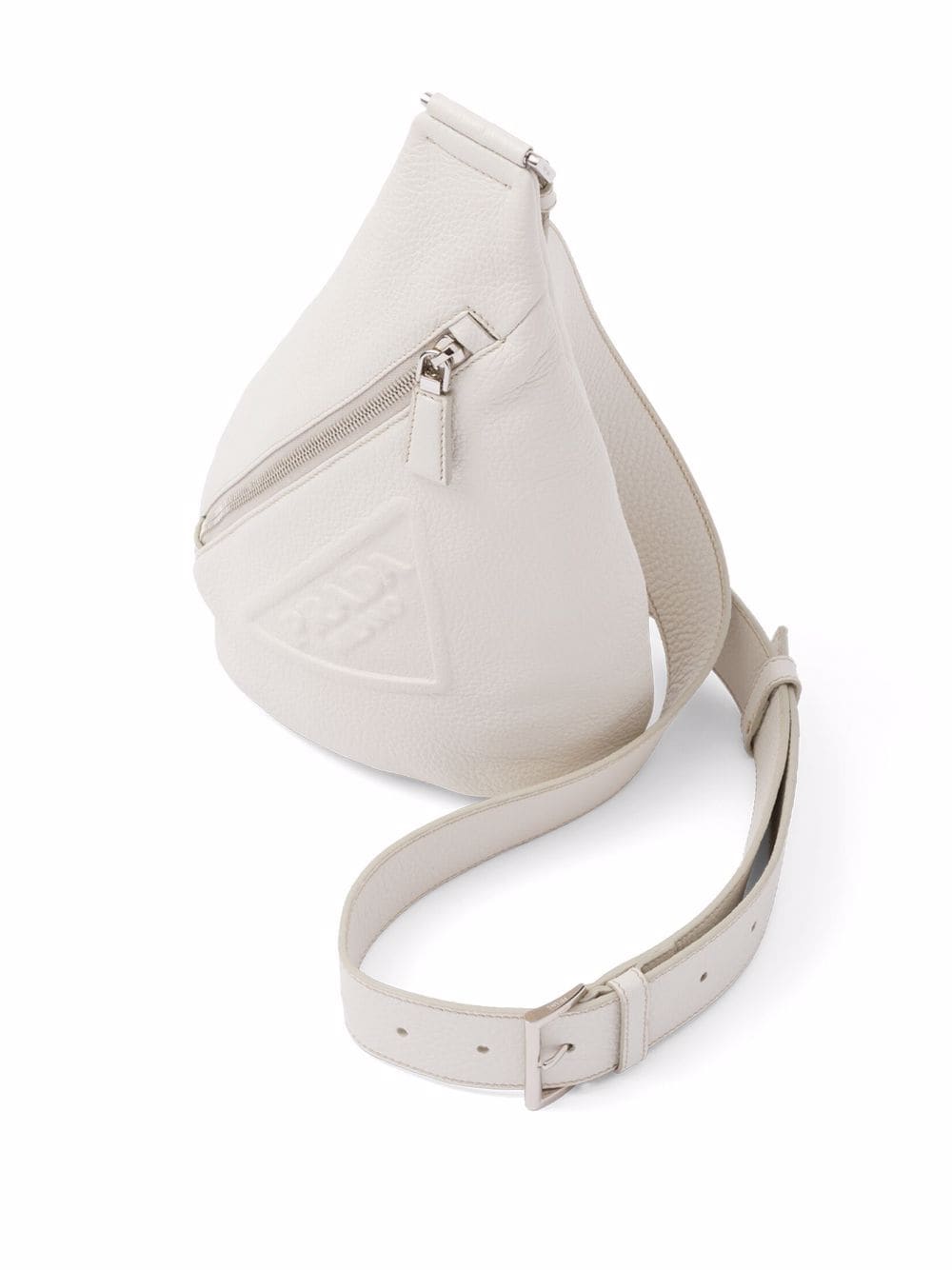 Pra*a logo-embossed cross backpack