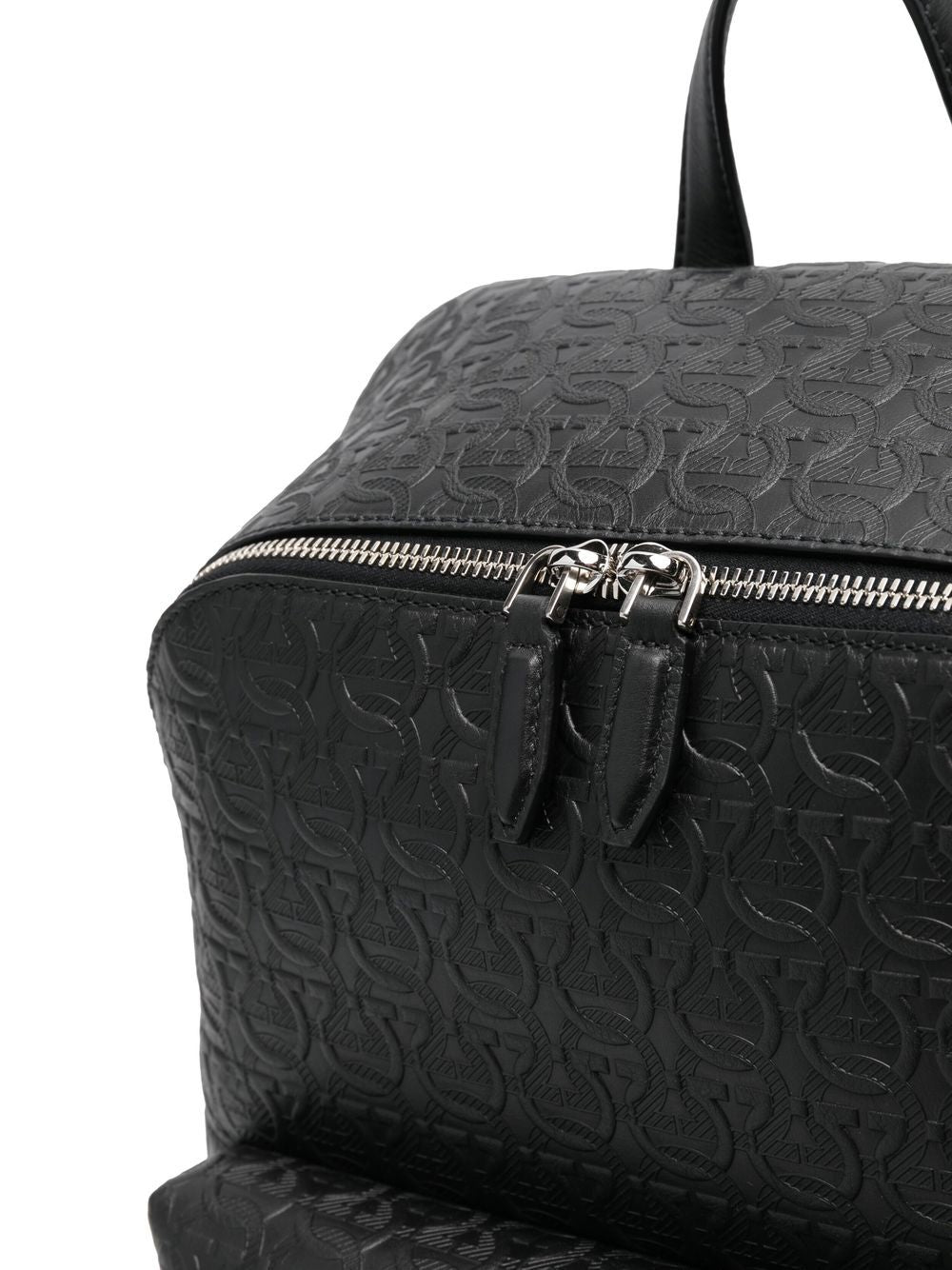 Ferragamo leather logo-embossed backpack