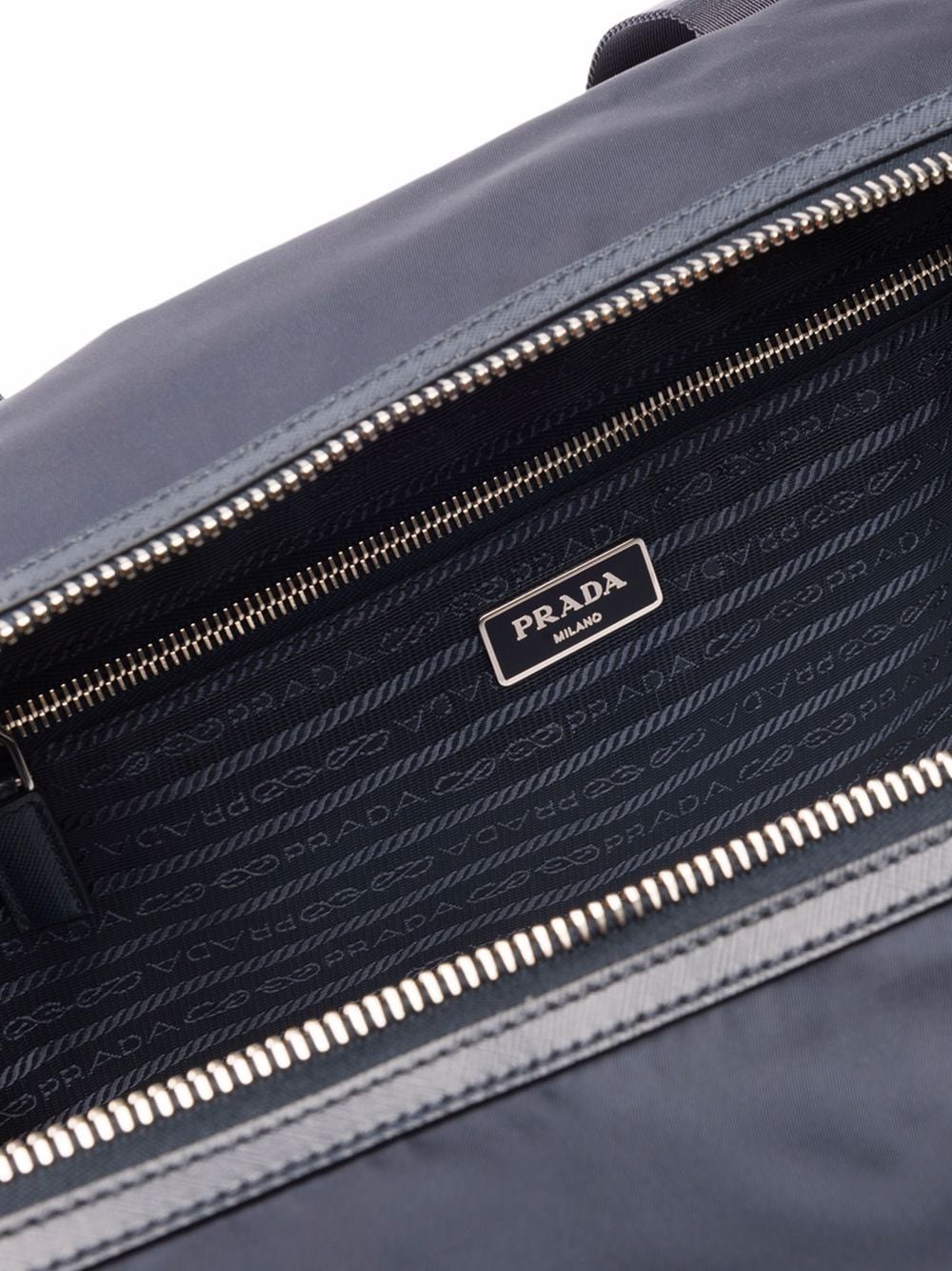 Pra*a re-nylon triangle logo holdall bag