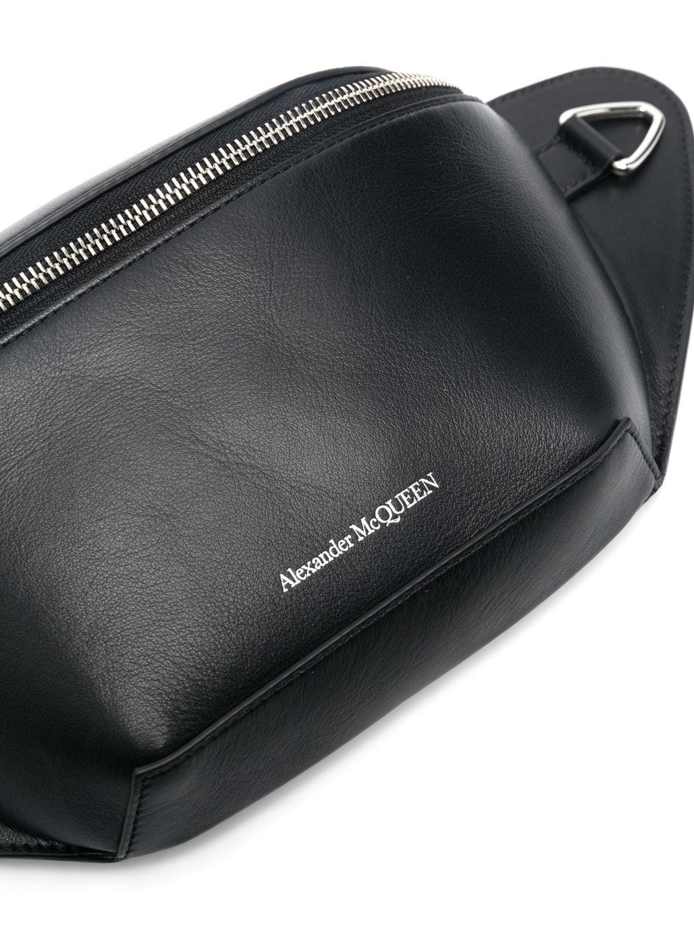 Alexander McQueen logo-embossed leather belt bag