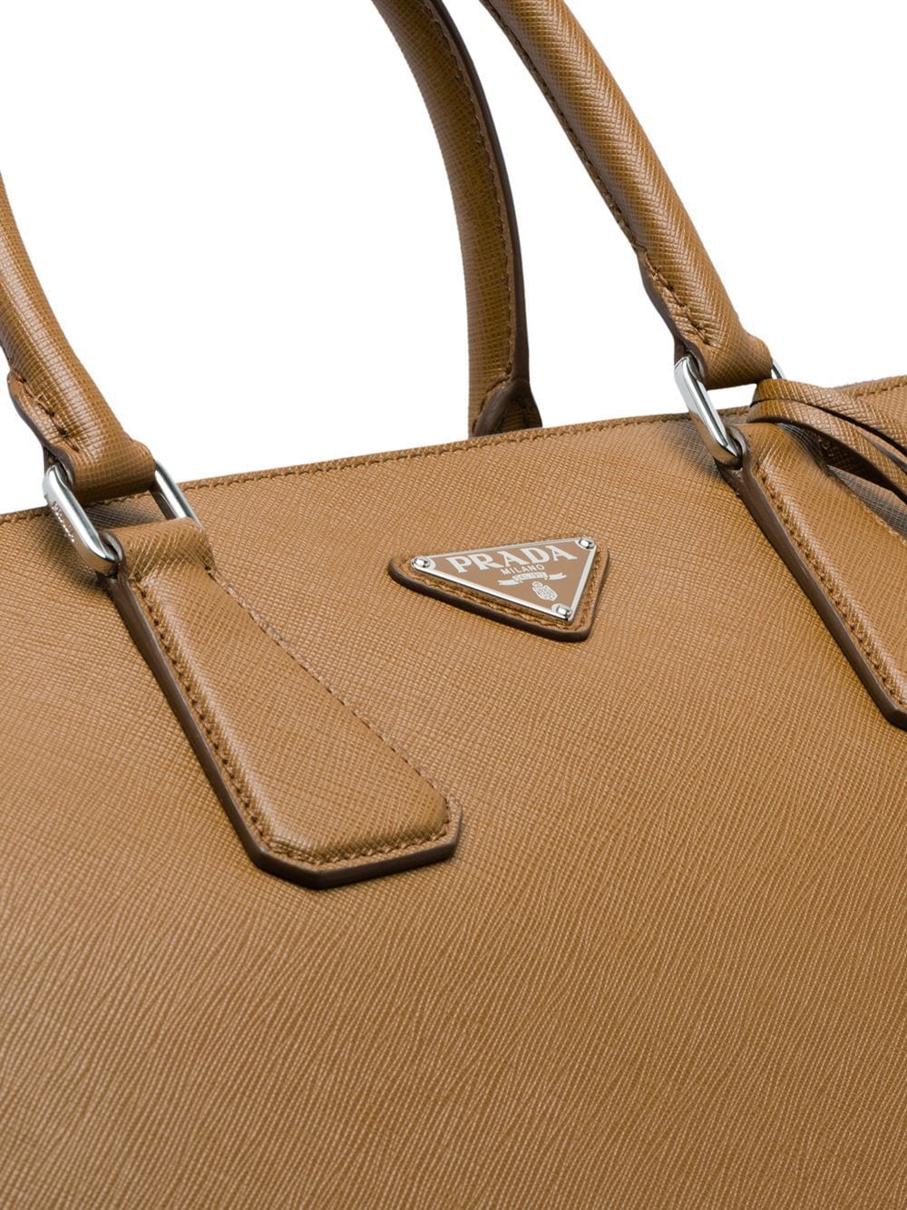 Pra*a saffiano leather tote bag