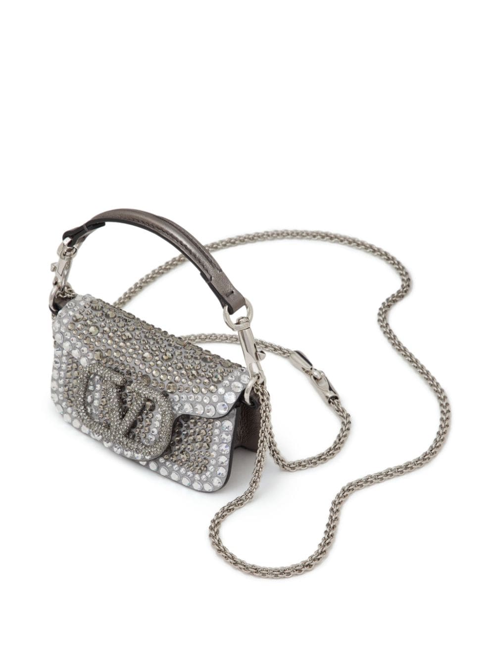 Valentino Garavani micro Locò rhinestone-embellished chain bag
