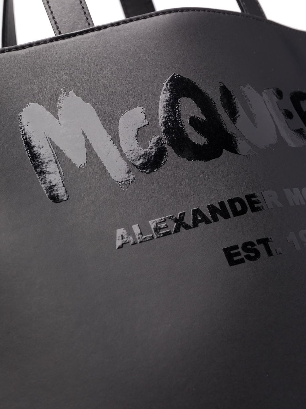 Alexander McQueen logo-print tote bag