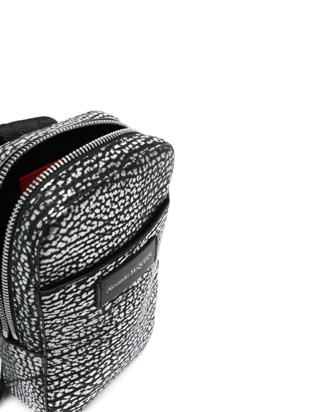 Alexander McQueen leather messenger bag