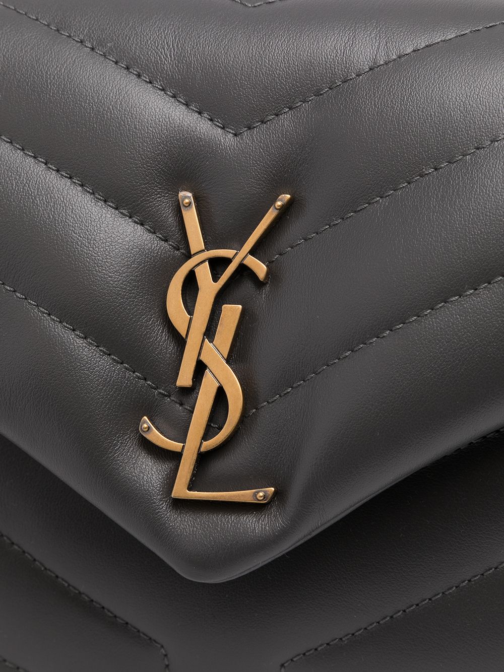 Saint Laurent Loulou logo-plaque shoulder bag