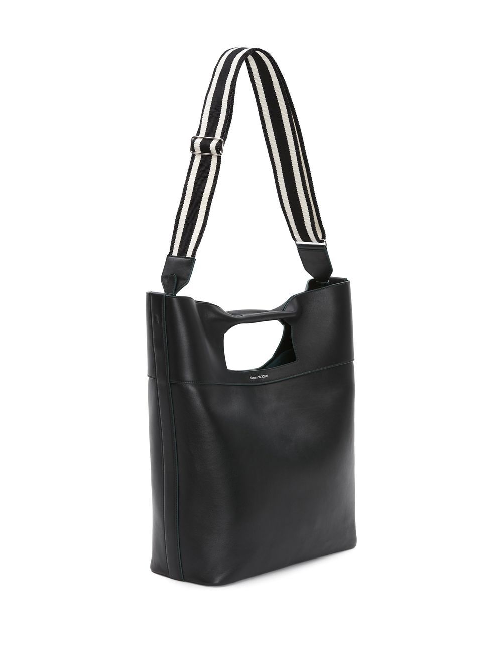 Alexander McQueen leather logo print tote bag