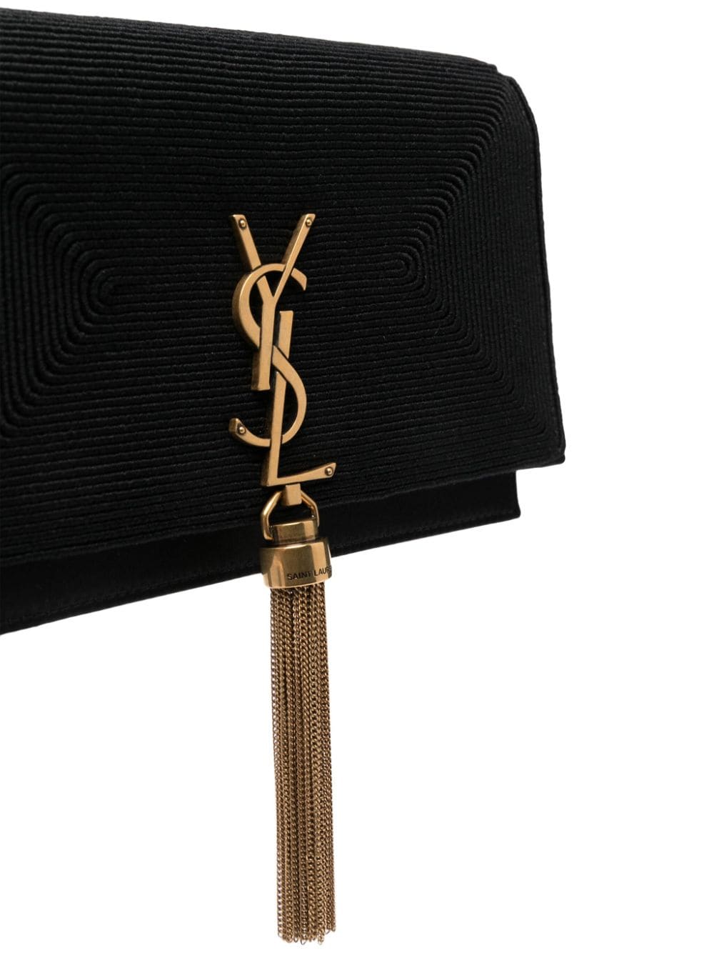 Saint Laurent logo-buckle leather shoulder bag