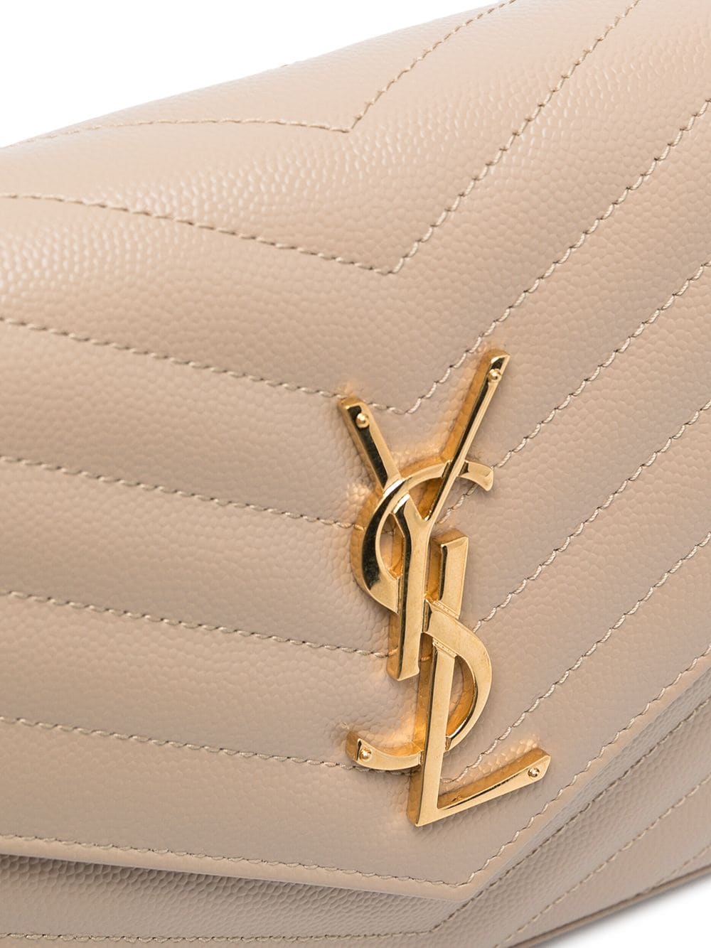 Saint Laurent monogram-plaque quilted shoulder bag