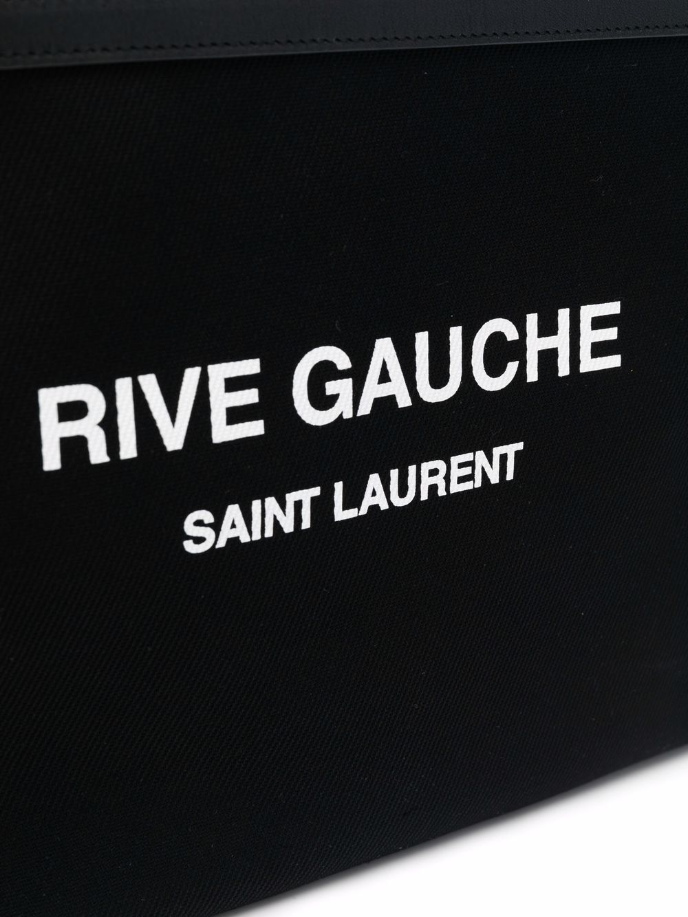 Saint Laurent Rive Gauche logo-print clutch