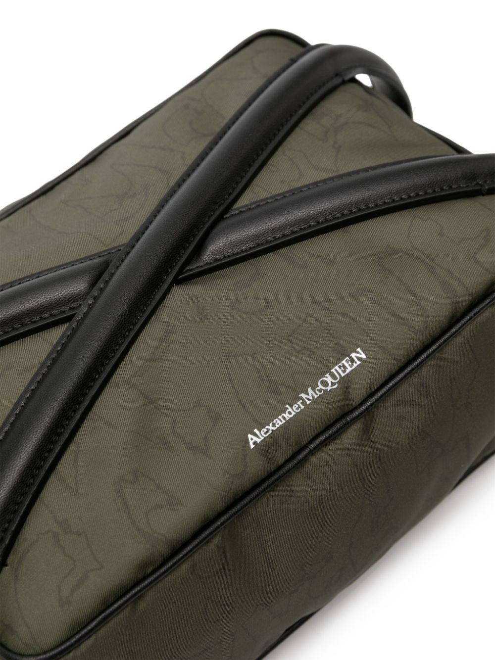 Alexander McQueen panelled-leather gabardine bag