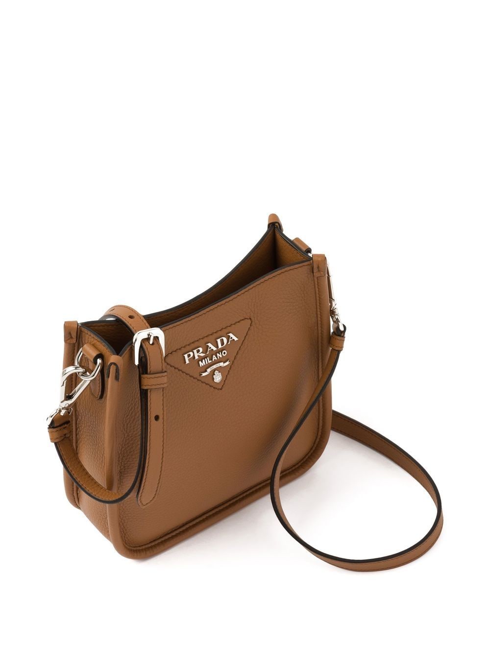Pra*a mini logo-plaque shoulder bag