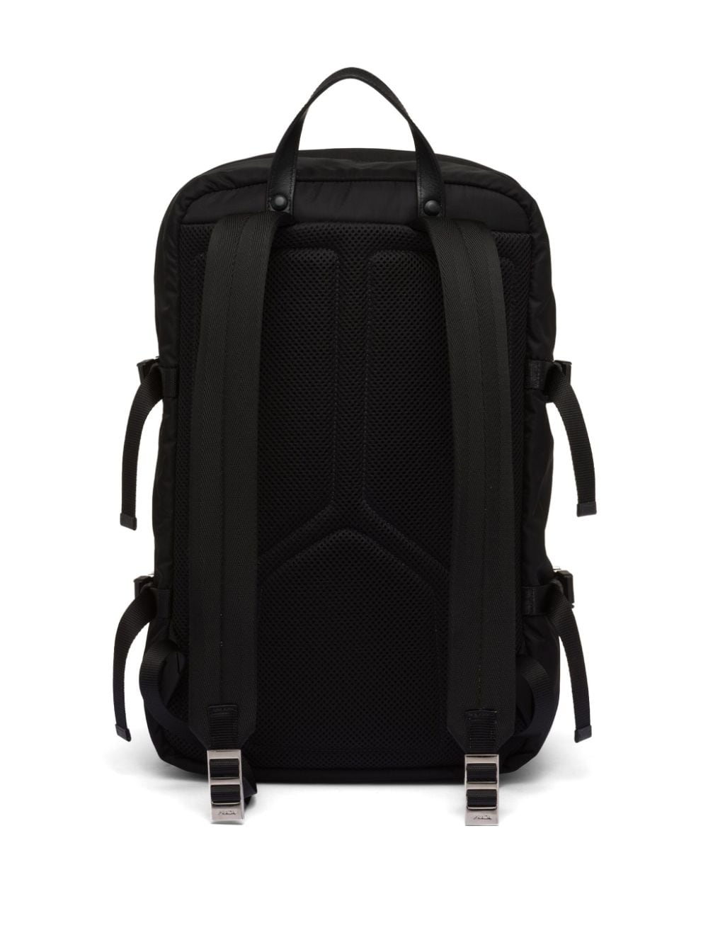 Pra*a re-nylon saffiano leather backpack