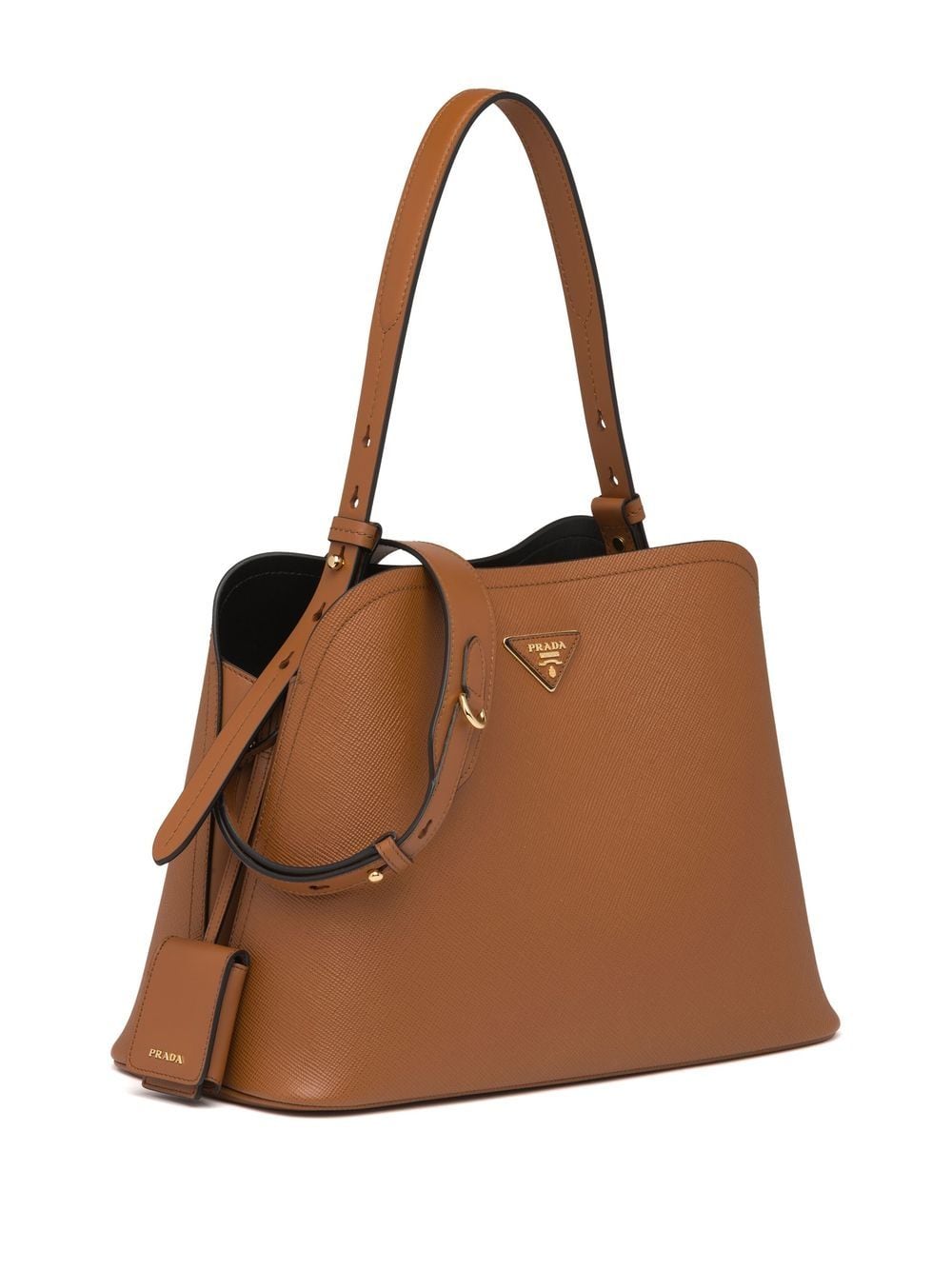 Pra*a large matinee leather handbag